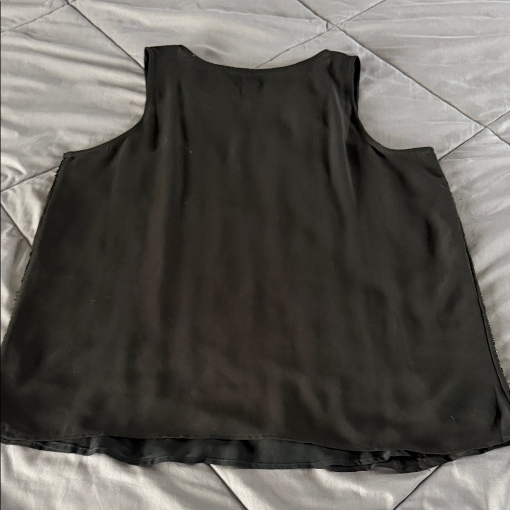 Lane Bryant Black and Silver Embellished Tank Top size 16 - Picture 5 of 6